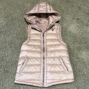 NWT Snobbish Women’s Pink Reversible Vest w/ detachable hood sz M